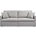 Ver imagem 7 de Sofá 3 Lugares Retrátil Reclinável para Sala de Estar 220cm Send K01 Linho Soft Cinza - Lyam
