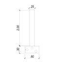 Ver imagem 5 de Lustre Pendente Balanço 60x30cm 3xg9 75W TR003B Bella Iluminação