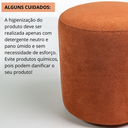 Ver imagem 6 de Kit 02 Puff Perse 40cm Decorativo Tecido Boucle Banqueta Puffe Redondo