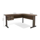 Ver imagem 4 de Mesa De Escritório Em L 2 Gavetas Versatile Munique 1,70m X 1,50m