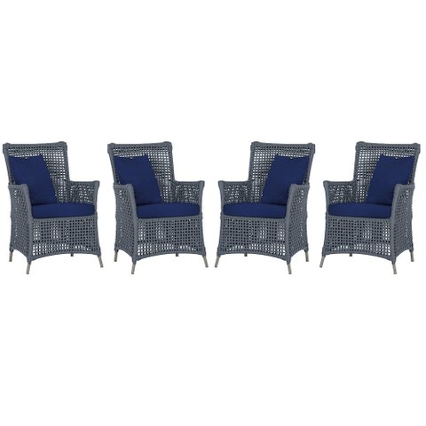 4 Poltronas Igapó Alumínio Micro Pintura Fendi Corda Náutica Estofado 10