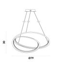 Ver imagem 5 de Pendente 79cm 1X61W 3000K 1800Lm Led Infini Bella Iluminação