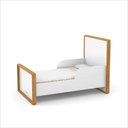 Ver imagem 4 de Berço Tutto Laqueado 2 em 1 100% Mdf com Capitonê Branco Soft Freijó 61739/51707 Matic Moveis