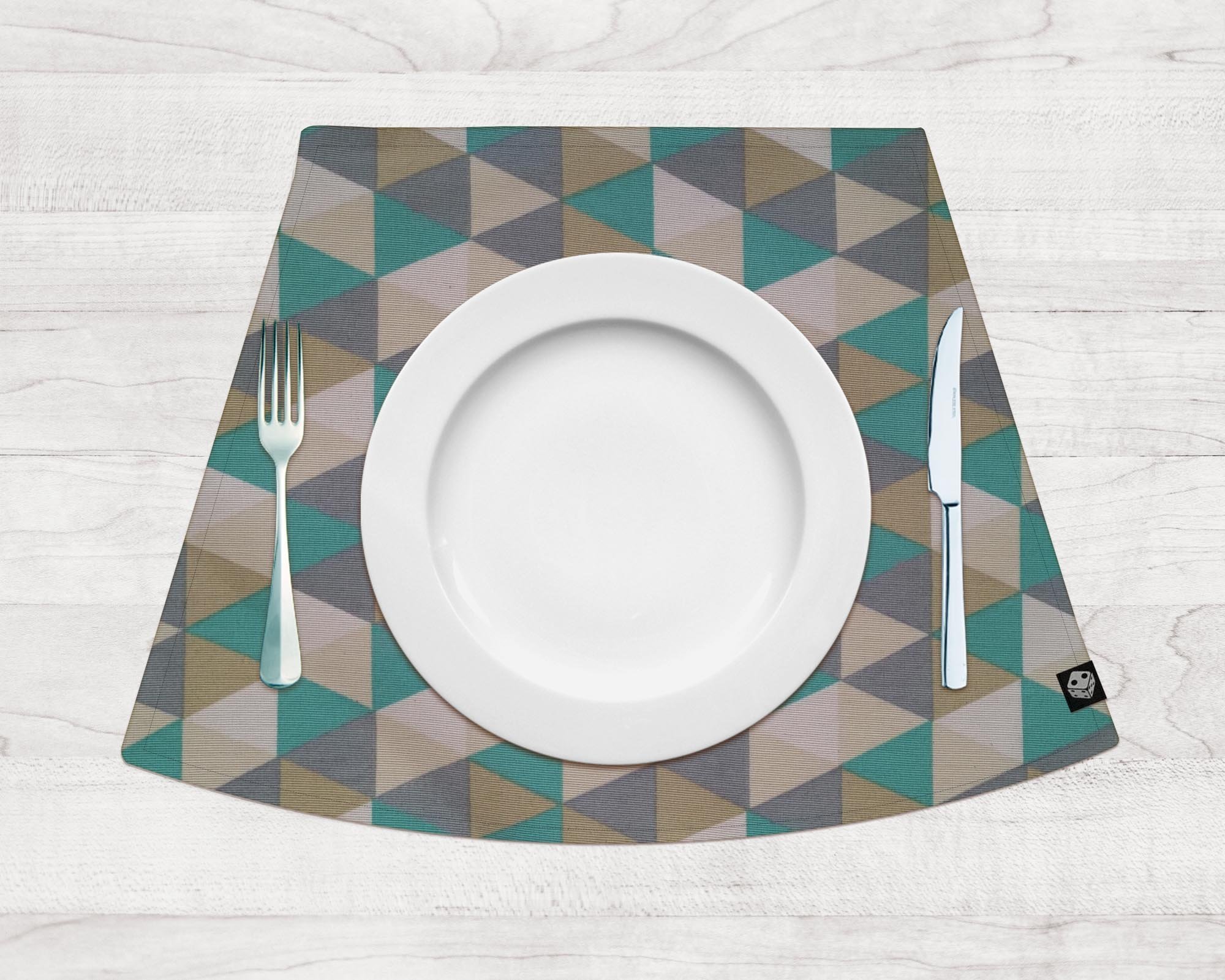 Kit Jogo Americano para mesa redonda Dado Decor 4 pçs - 2