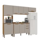 Ver imagem 3 de Armário de Cozinha Completo Valência 01 Sallêto Cinamomo Off White