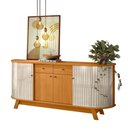 Ver imagem 2 de Buffet Aparador para Sala Mônaco - 7 Decor Cinamomo e Off White