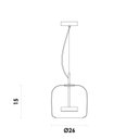 Ver imagem 5 de Pendente Tempo 24cm 1x1w Led 3000k 300lm