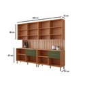 Ver imagem 3 de Cozinha Modulada Mgm Divina 6 Peças (2aéreos+2balcões+2complementos) Cz005 Freijo/off White-mgm