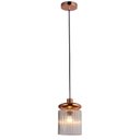 Ver imagem 3 de Lustre Pendente Tule 22cm 1X4W E14 Bella Iluminação Cobre/Rose Gold