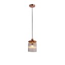 Ver imagem 1 de Lustre Pendente Tule 22cm 1X4W E14 Bella Iluminação Cobre/Rose Gold