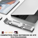 Ver imagem 3 de Suporte Notebook Ajustável 6 Opções 15-45 Graus Alumínio 17