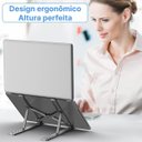 Ver imagem 5 de Suporte Notebook Ajustável 6 Opções 15-45 Graus Alumínio 17