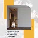 Ver imagem 4 de Prolongador Extensor para Portão Pet 80cm de Altura Extensor de 05cm Preto Itagold
