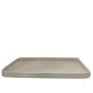 Bandeja Decorativa de Couro Off White M