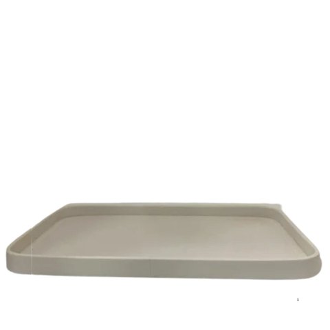 Bandeja Decorativa de Couro Off White M