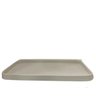 Bandeja Decorativa de Couro Off White M - 1