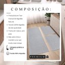 Ver imagem 6 de Kit Cozinha 3 Peças Tapete Chevron Passadeira 1,30 X 0,45 Capacho 0,60 X 0,45 Antiderrapante Cinza