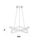 Ver imagem 5 de Lustre Pendente Nodo 15cm 1X36W 3000K 1188Lm Led