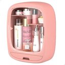 Ver imagem 1 de Organizador Caixa Maquiagem Cosméticos para Parede Rosa