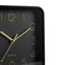 Ver imagem 2 de Relógio de Parede Quadrado Preto com Dourado 23 cm | Casa Del Grande