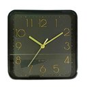 Ver imagem 1 de Relógio de Parede Quadrado Preto com Dourado 23 Cm Casa Del Grande