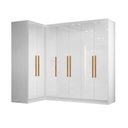 Ver imagem 1 de Quarto Modulado de Canto Madrid com 7 Portas Maxel