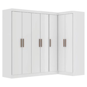 Quarto Modulado de Canto Madrid com 7 Portas Maxel