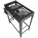 Ver imagem 1 de Fogão Industrial C/ Pé 2 Bocas 2 Queimadores de Alta Pressão