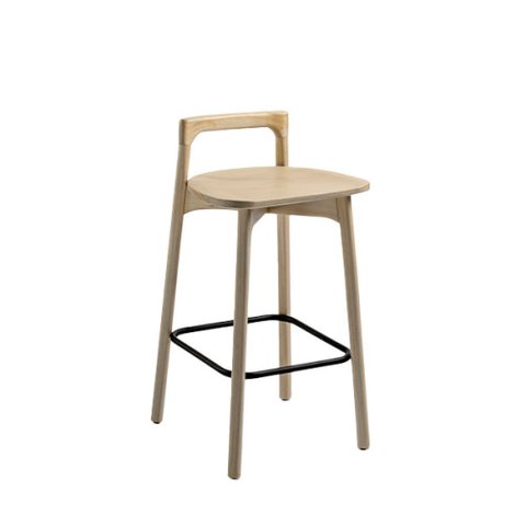 Banqueta Wood: Elegância Natural e Versatilidade em Madeira de Luxo Tolle Móveis Wo101