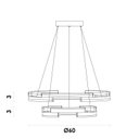 Ver imagem 5 de Pendente Match 3,5cm 2X40W 3000K 5200Lm Led