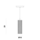 Ver imagem 5 de Pendente Flute 7cmx22,7cm 1X7W 3000K 525Lm Led Bella Iluminação