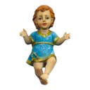 Ver imagem 1 de Imagem Menino Jesus com Roupa Azul Resina 14 Cm (pequena Avaria Nas Mãos)