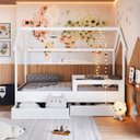 Ver imagem 5 de Cama Infantil Montessoriana com Gavetões Inferiores