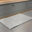 Ver imagem 1 de Tapete Passadeira Trellas Noruega Bege Antiderrapante Ideal para Sala Quarto Decorativo Moderno Durá