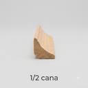Ver imagem 2 de Meia Cana de Madeira p/ Paredes 1,5x1,5cm 315A (5un c/1m) P. Mogno
