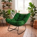 Ver imagem 1 de Cadeira Poltrona de Balanço Nut Chair Acquablock Sala Quarto