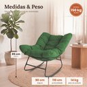Ver imagem 4 de Cadeira Poltrona de Balanço Nut Chair Acquablock Sala Quarto