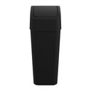 Ver imagem 2 de Lixeira Tampa Basculante 8 Litros Cor:preto
