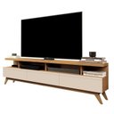 Ver imagem 2 de Rack para Tv até 60 Polegadas 180cm Pés em Madeira Maciça Vivare