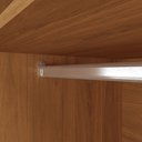 Ver mais imagens de Guarda Roupas Casal 3 Portas de Correr com Espelho Central 6 Gavetas e Pés Denze