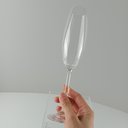 Ver imagem 6 de Kit 6 Taça Bohemia Natalia Maxima Champanhe 26x6x6cm 230ml Cristal Transparente