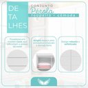 Ver imagem 5 de Quarto Infantil Guarda-Roupa 3 Portas e Cômoda 4 Gavetas Pérola Branco