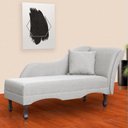 Ver imagem 1 de Recamier Divã Sofá Olivia Psicologia Consultório Linho Bege - Lm Decor