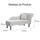 Ver imagem 6 de Recamier Divã Sofá Olivia Psicologia Consultório Linho Bege - Lm Decor