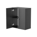 Ver imagem 2 de Armário para Cozinha 60cm 2 Portas MDP Porta de Bater Preto Mercado Das Prateleiras