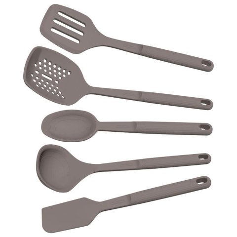Jogo de Utensílios Tramontina Softta em Silicone Resistente até 210 Graus C com Furo para