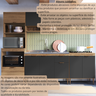 Cozinha Completa Modulada 5 Peças com Torre Quente para 2 Fornos e Espaço para Cooktop Veneza Modulada - 16