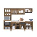 Ver imagem 6 de Cozinha Completa Modulada 5 Peças com Torre Quente para 2 Fornos e Espaço para Cooktop Veneza Modulada Cinza/Mel/Grafite