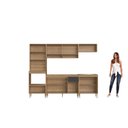 Ver imagem 7 de Cozinha Completa Modulada 5 Peças com Torre Quente para 2 Fornos e Espaço para Cooktop Veneza Modulada Cinza/Mel/Grafite