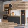 Cozinha Completa Modulada 4 Peças com Torre Quente para 2 Fornos e Paneleiro Veneza Modulada - 14